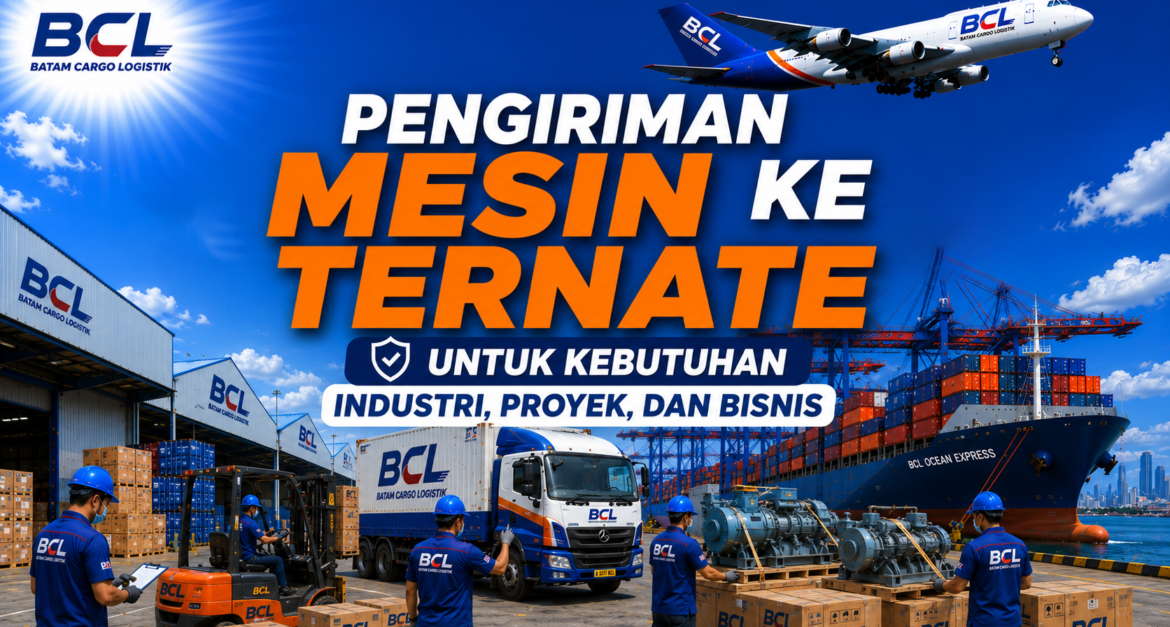 Pengiriman Mesin ke Ternate