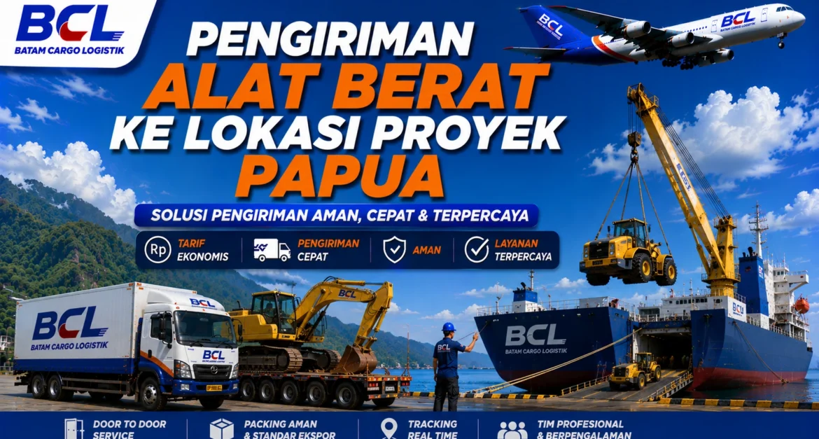 Pengiriman Alat Berat ke Lokasi Proyek Papua
