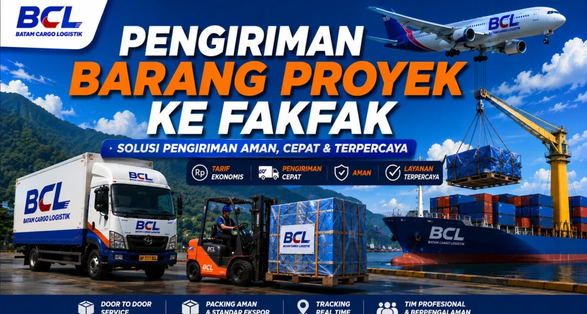 Pengiriman Barang Proyek ke Fakfak